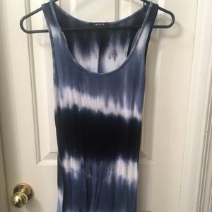 Papaya tie dye dress